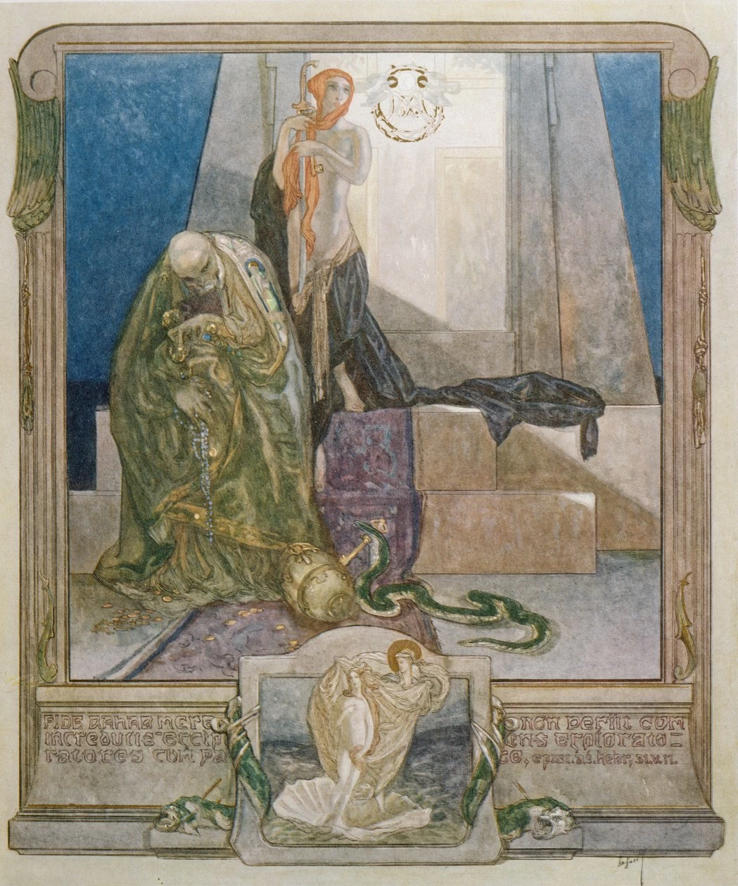 Illustrazione dalla Divina Commedia di Dante, Paradiso, Canto IX